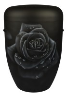 Urne schwarz matt  Form b  Dark rose