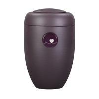 MemoriUrne aubergine MemoriButton aubergine Herz