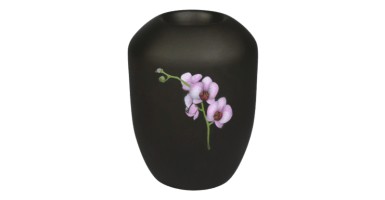 Orchidee pink Orchidee pink auf schwarz matt hochwertiges Gedenklicht airbrush