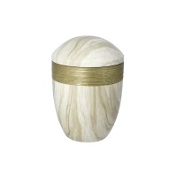 LUXOR SEMI PURE BIOLEHM Urne Marmor gold