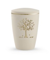 Edition Melina Goldband matt und glänzend Motiv „Baum” Creme