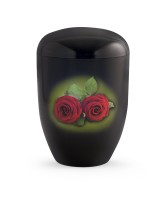 Red Rose Motiv Rose mit Airbrush hinterlegt schwarzer Klavierlack