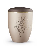 Edition la Vida velvet champagnersiena Motiv verwehter Baum goldsiena