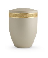 Edition Krypta velvet champagner umlaufendes Dekor GoldGlitzer