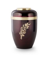 Kupfer aubergine Rose MS Zierhaube