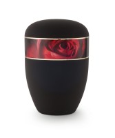 Exklusivserie Edition Rouge tiefschwarz samtiert Motiv Rose