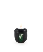 Fall in Leaves  PorzellanGedenkdose Design Calla Exklusivserie Fleur Noire